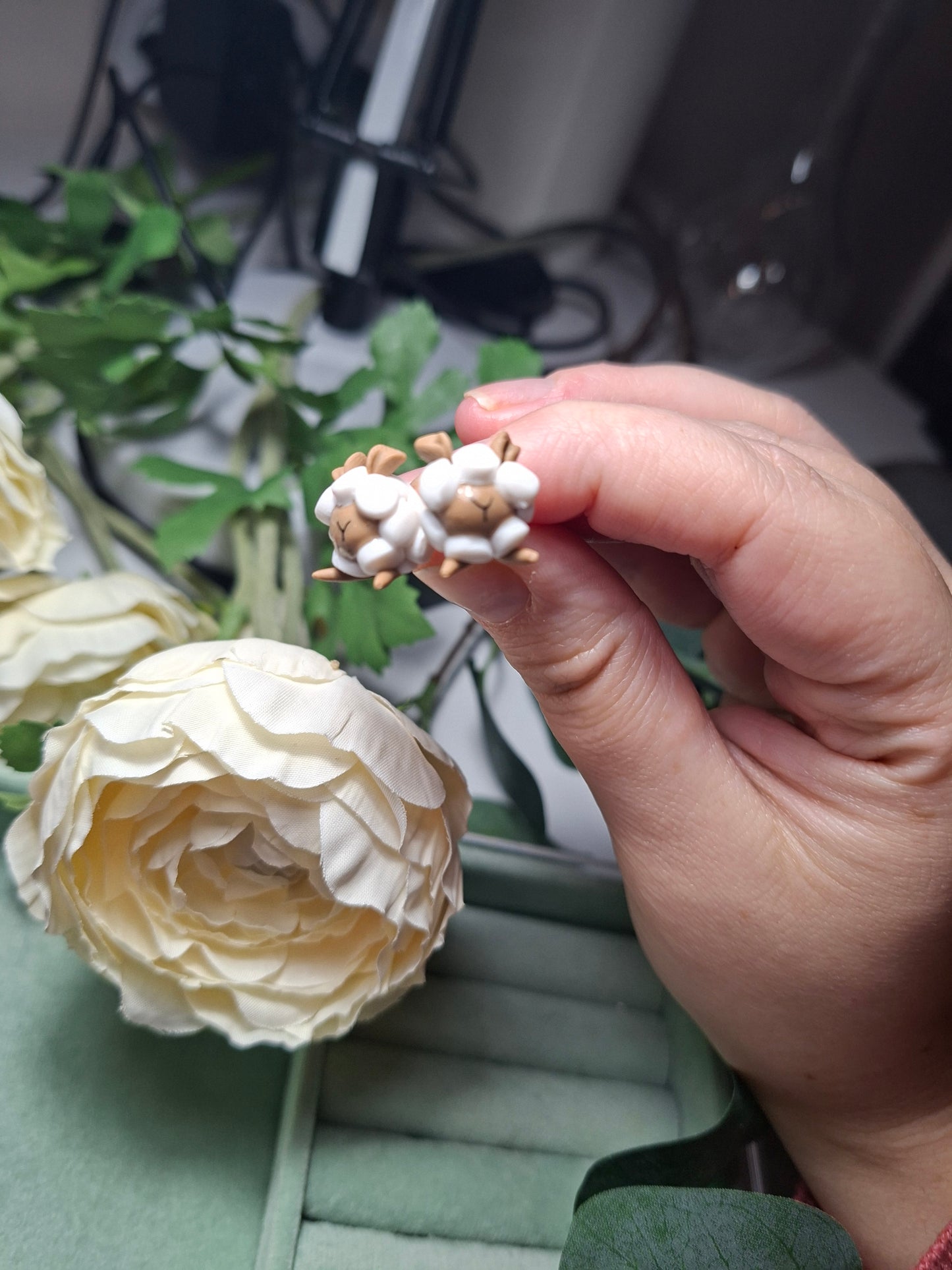 sheep stud earrings