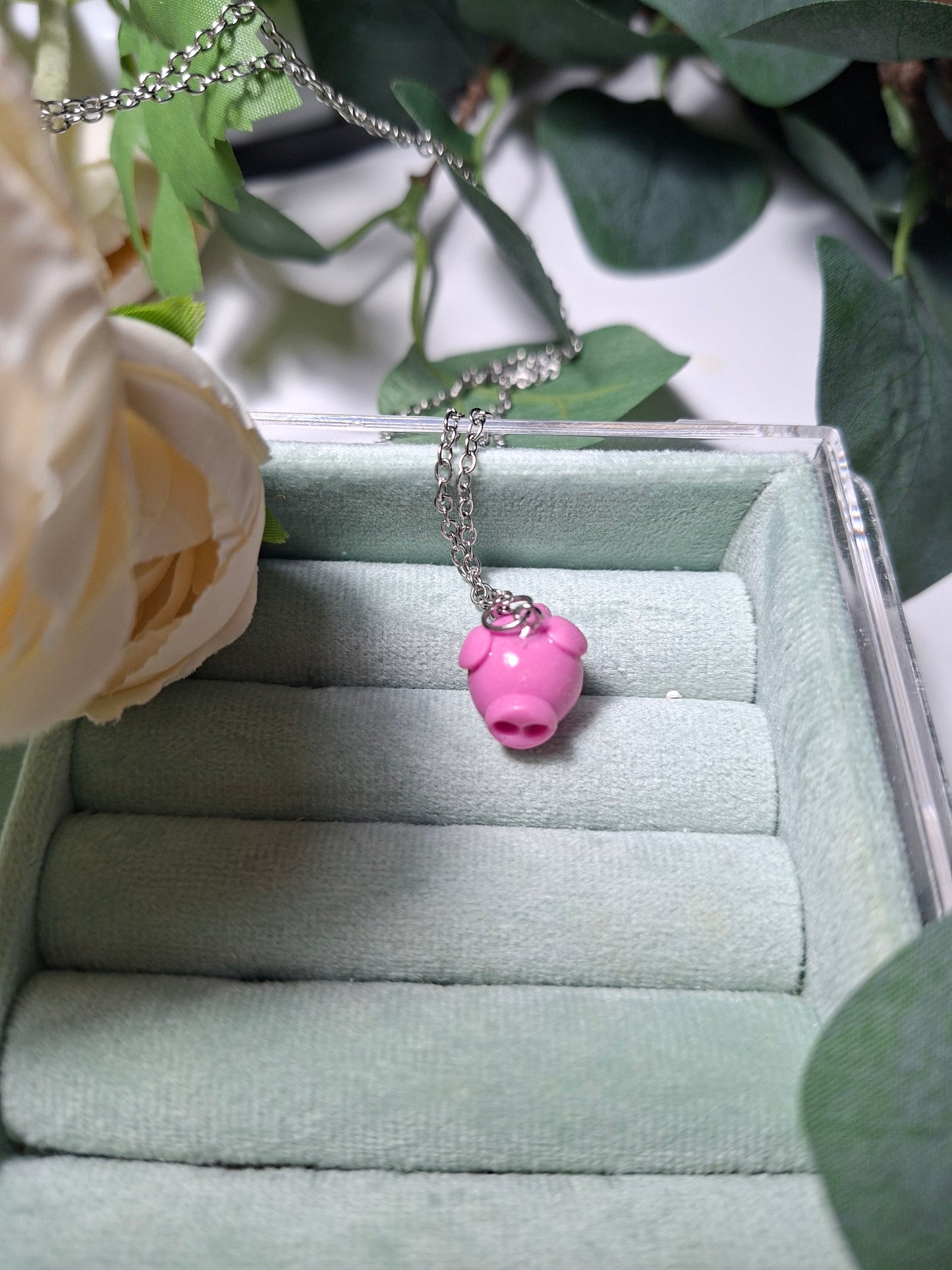 Piglet necklace
