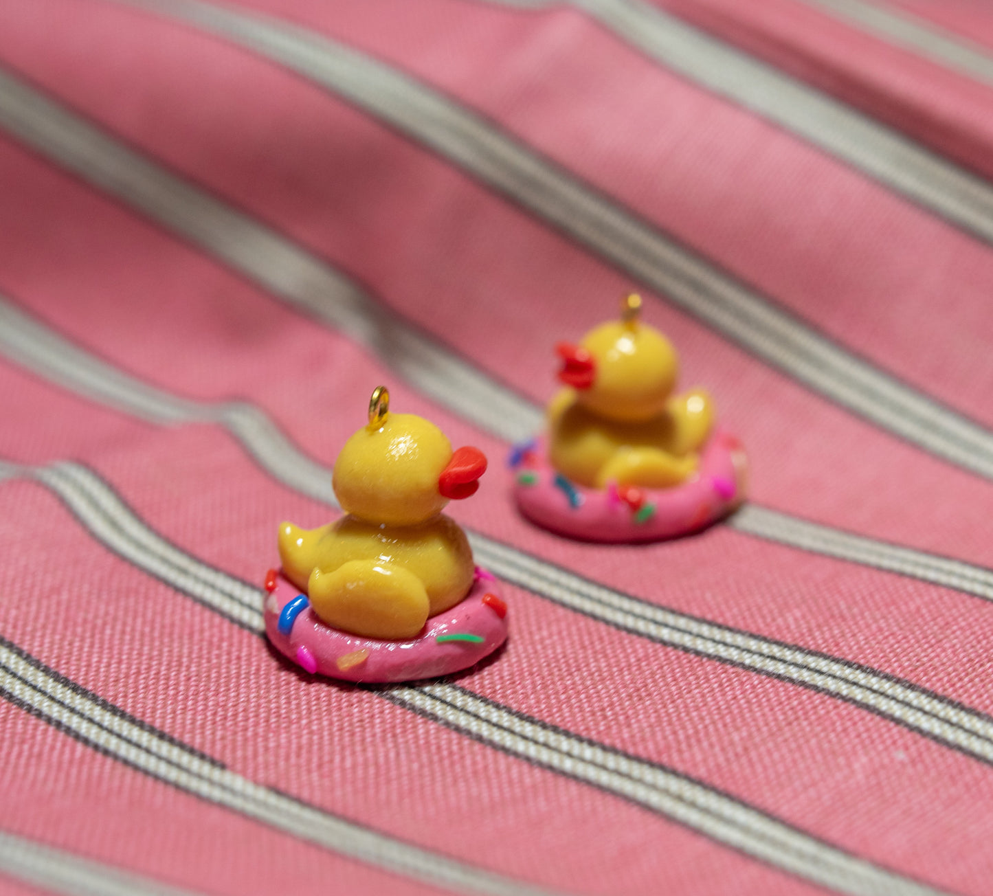 Sue the Donut Duckie Earrings