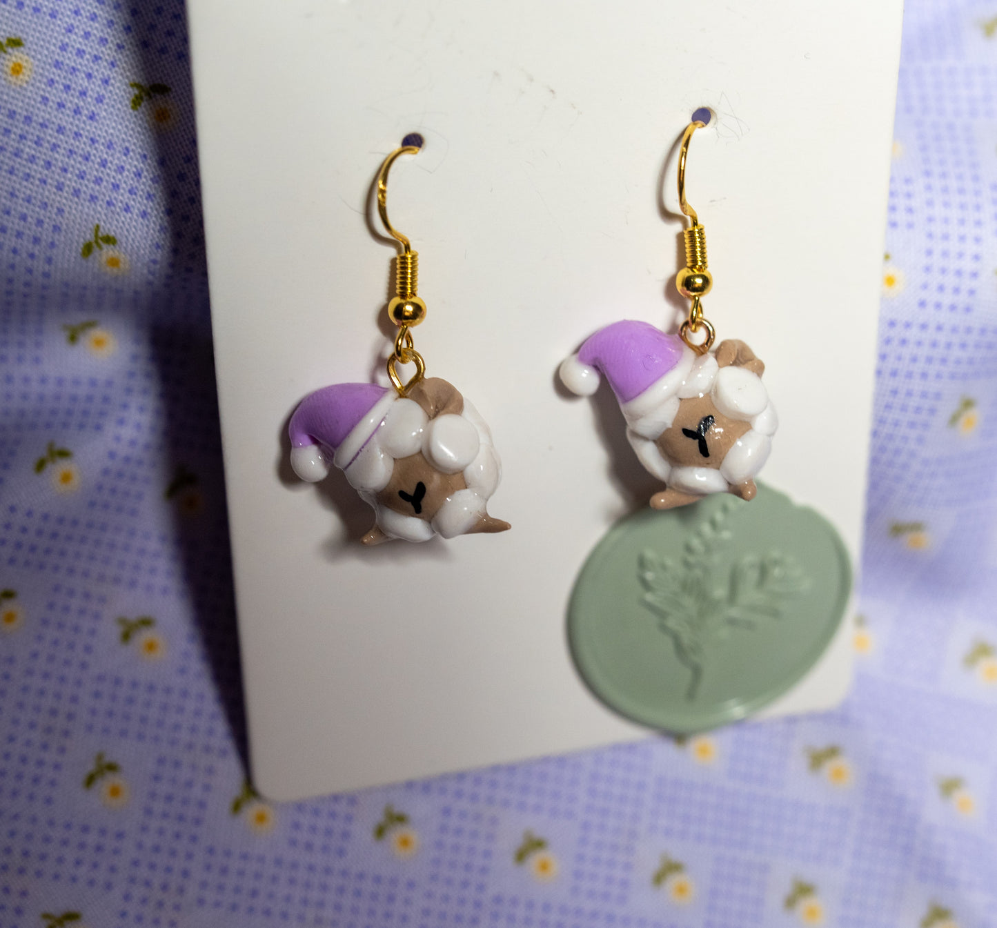 Barrrrrbra the Slumber Sheep earrings