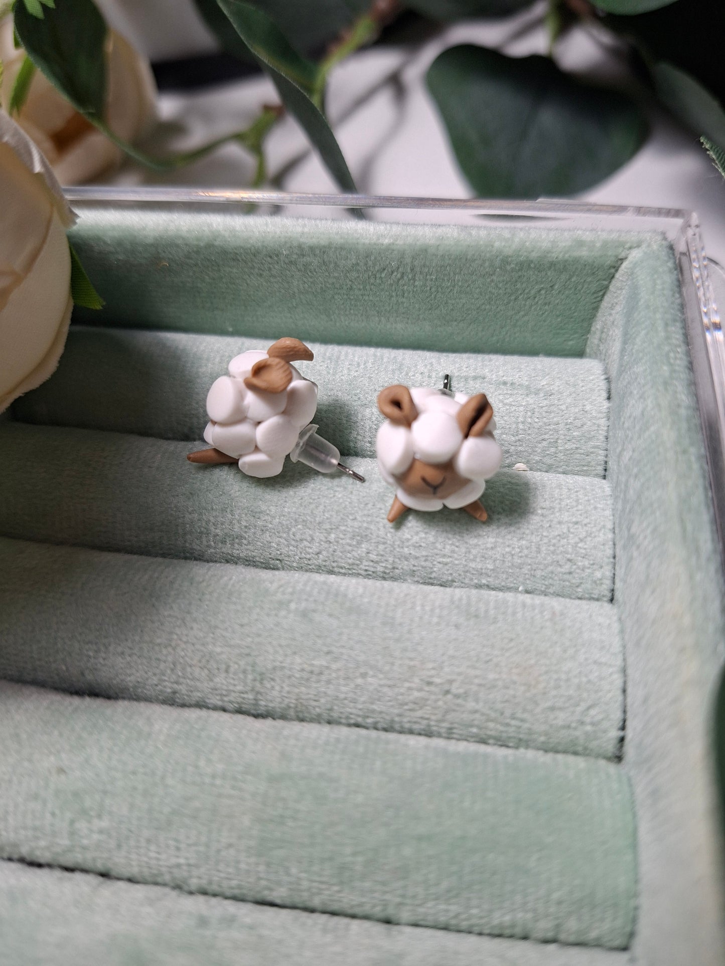 sheep stud earrings