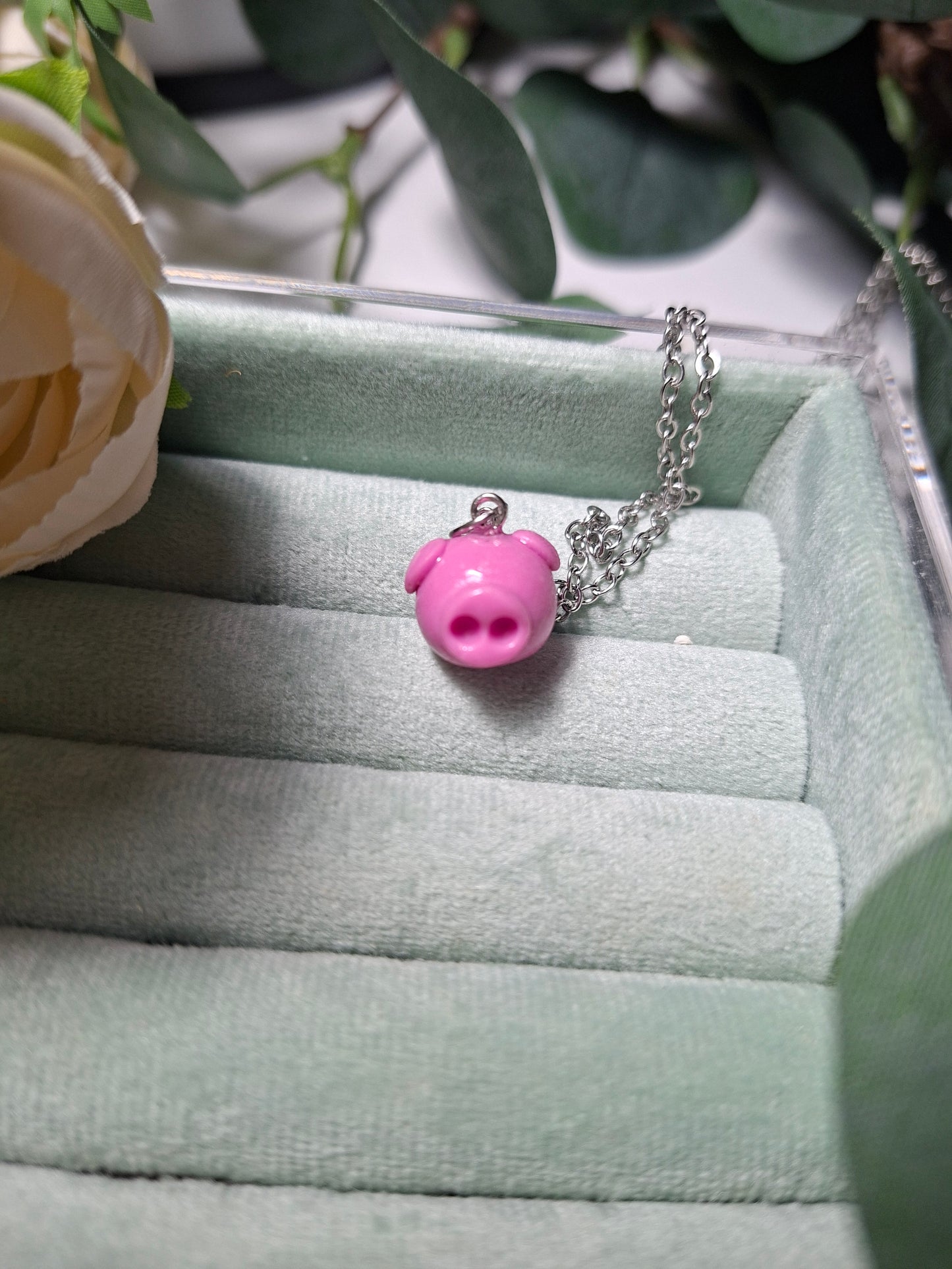 Piglet necklace