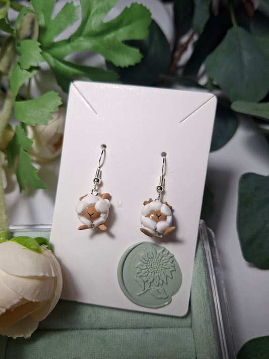 sheep danling earrings