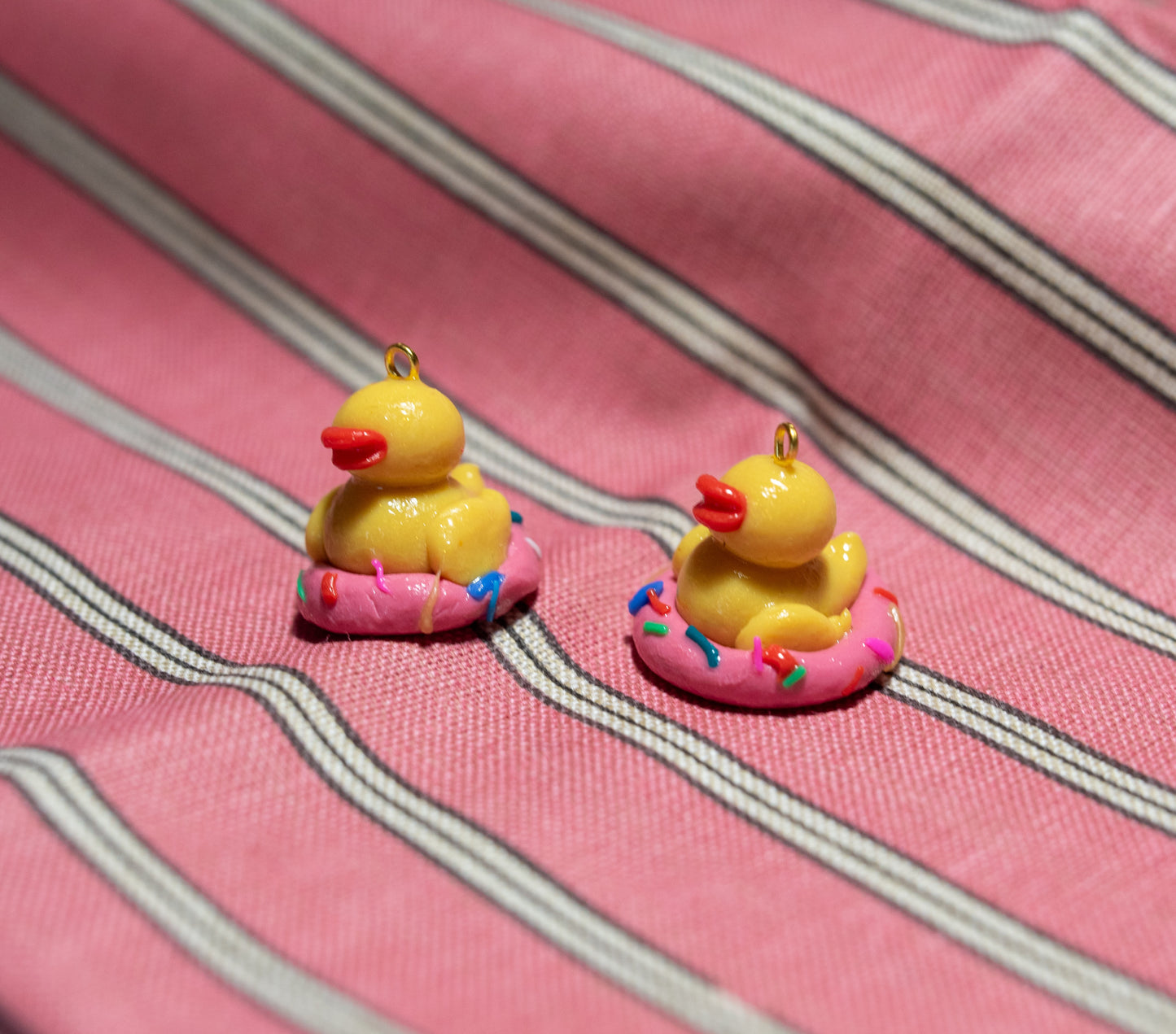 Sue the Donut Duckie Earrings