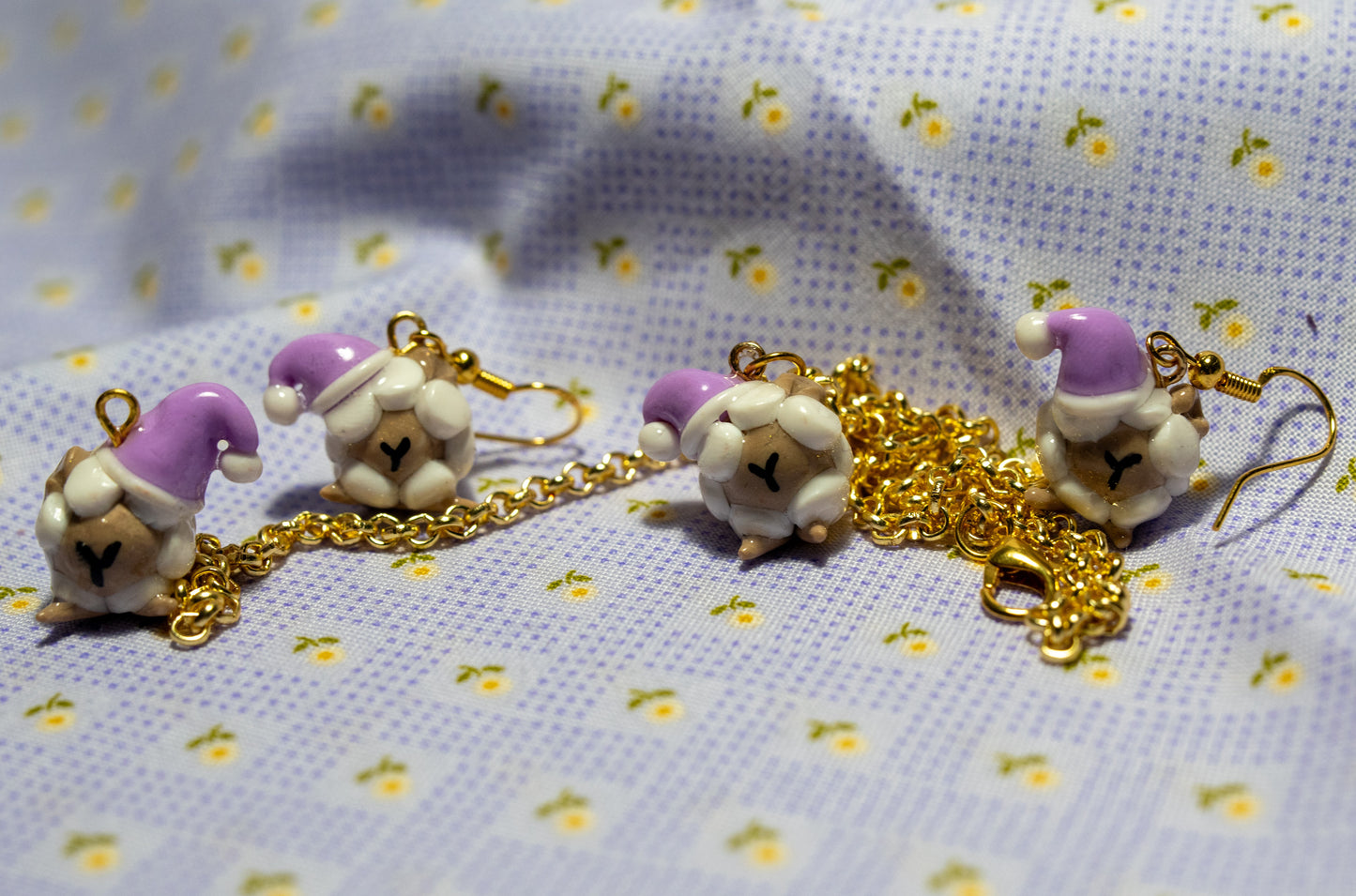 Barrrrrbra the Slumber Sheep earrings